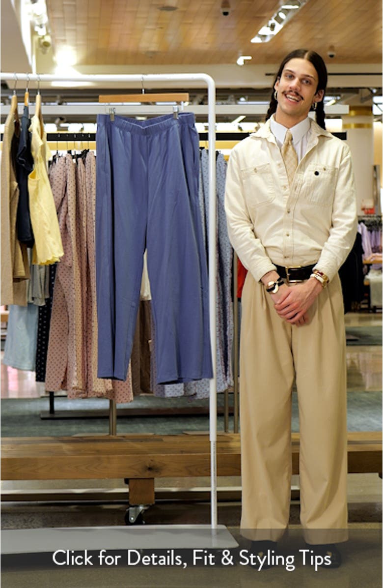 Organic Cotton Wide Leg Lounge Pants, sales video thumbnail