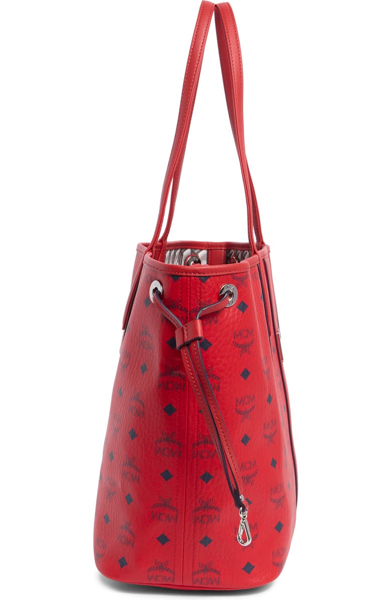MCM Medium Liz Reversible Shopper, Alternate, color, Candy Red
