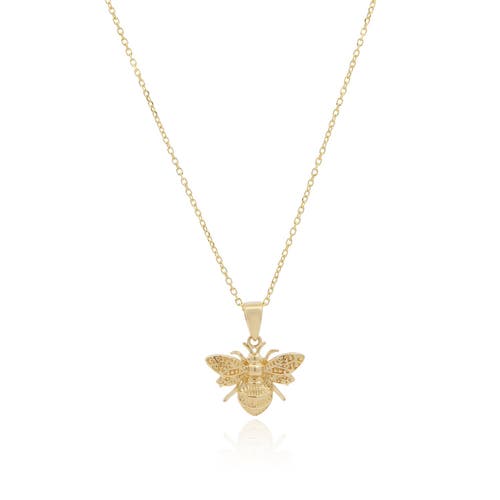 The Lovery Fine Jewelry Gold Bee Necklace In Gold