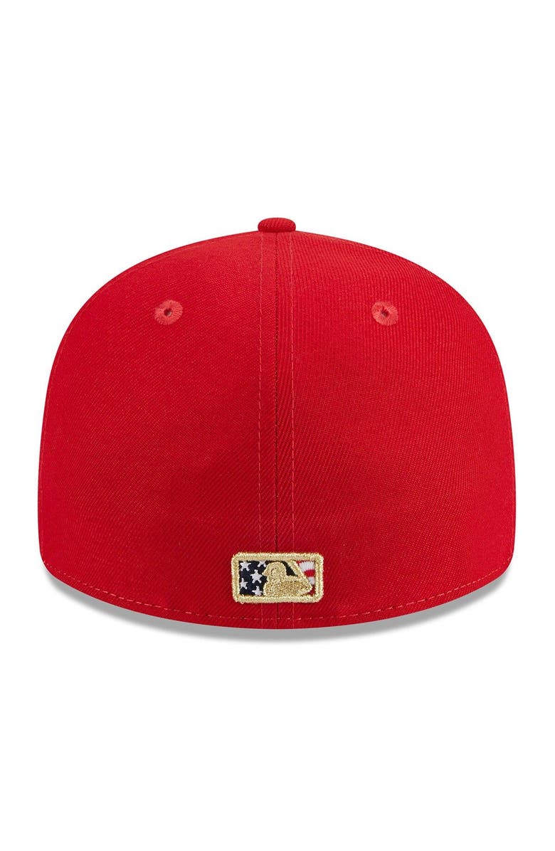 New Era Men's New Era Red Washington Nationals 2023 Fourth of July Low Profile 59FIFTY Fitted Hat, Alternate, color, Red