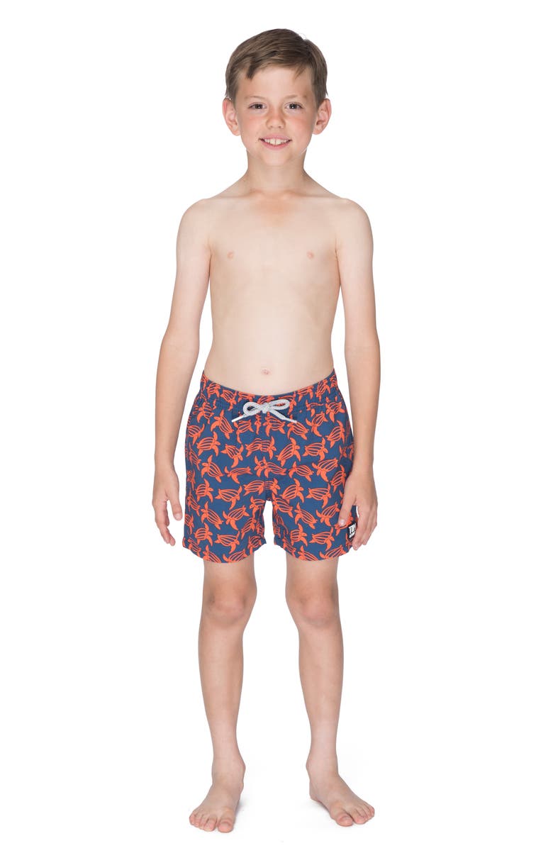 Tom & Teddy Turtle Swim Trunks, Alternate, color,