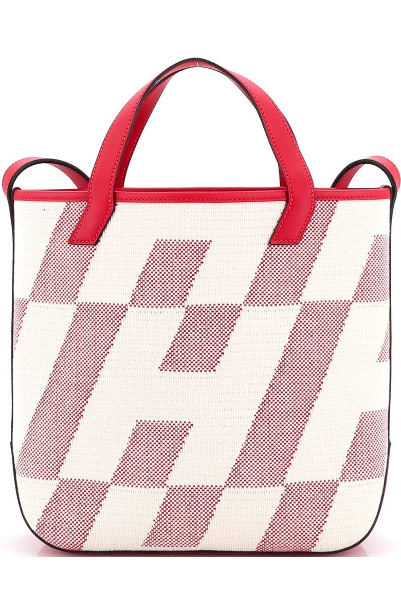 Pre-Owned Hermes Cabas H en Biais Tote Canvas with Leather 27, Alternate, color, Framboise