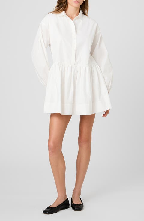 Cambria Long Sleeve Flare Shirtdress