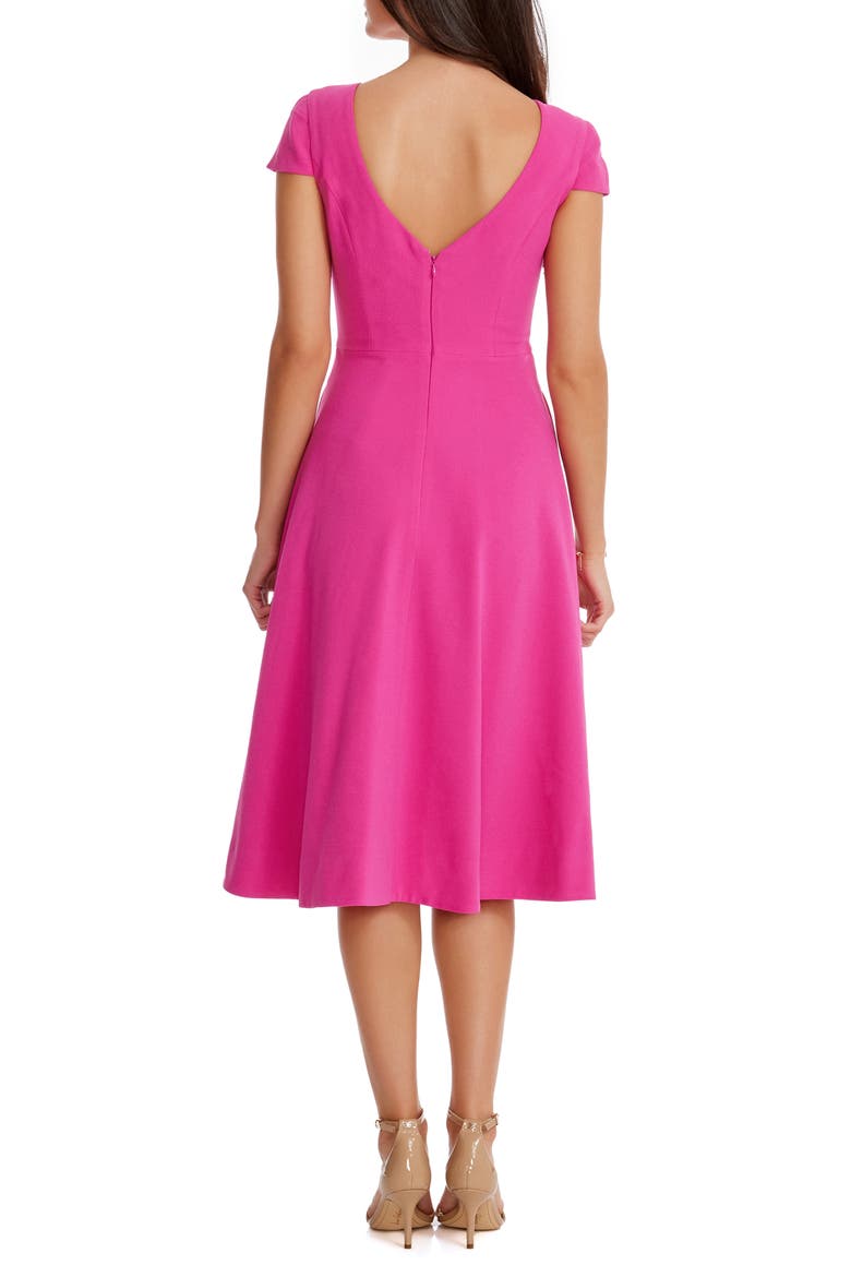 livia fit & flare dress dress the population Dress The Population Livia Fit & Flare Dress NWT size XS Blue
