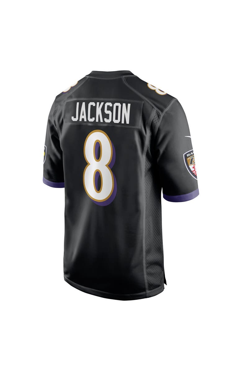 Nike Men's Nike Lamar Jackson  Black Baltimore Ravens Alternate Game Jersey, Alternate, color, Black