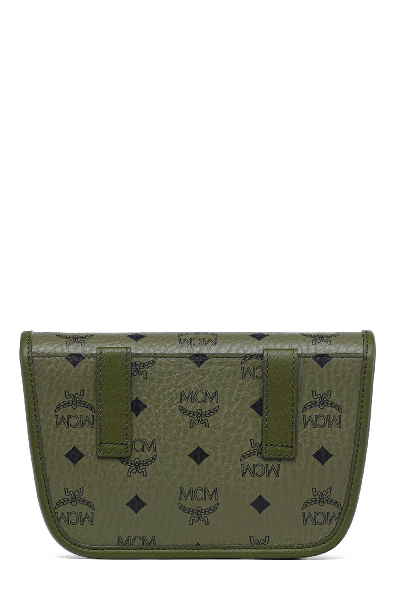 MCM Aren Messenger Bag in Visetos, Alternate, color, 