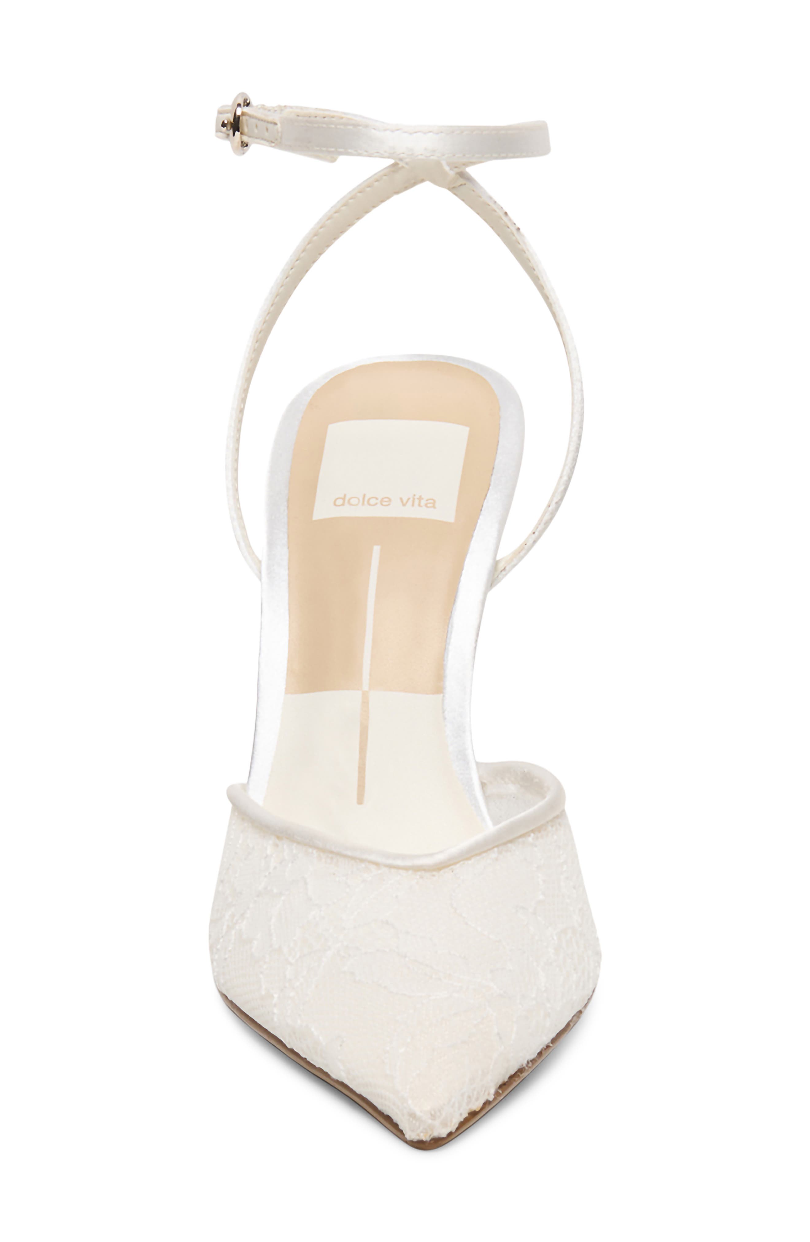 Elara Lace Pump, Alternate, color, WHITE LACE