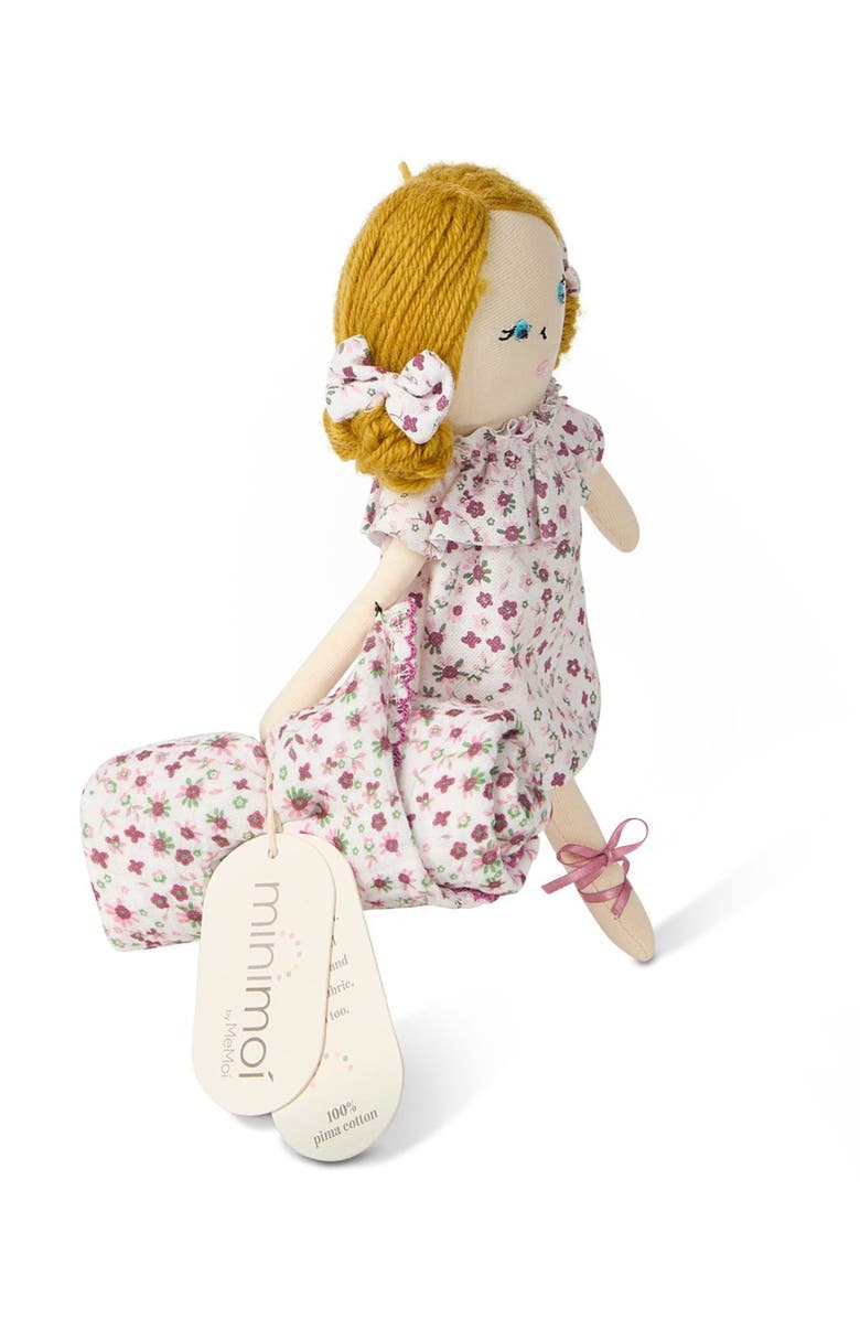 MiniMoi 2 Piece "Luna" Mini Rag Doll and Security Blanket Set, Alternate, color, Winter White