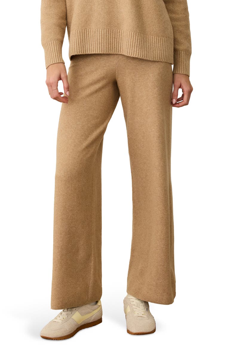 Chalet Knit Straight Leg Pants, Main, color, TOFFEE