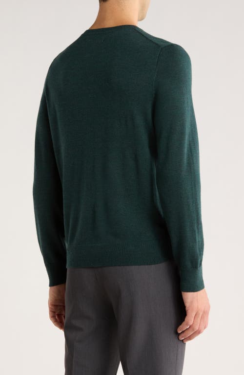 Nordstrom Washable Merino Wool Crewneck Sweater In Green