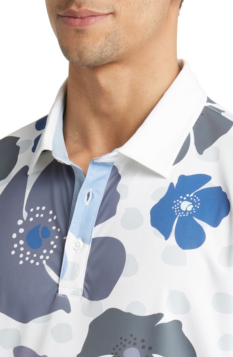 Swannies Mellblom Floral Golf Polo, Alternate, color, 