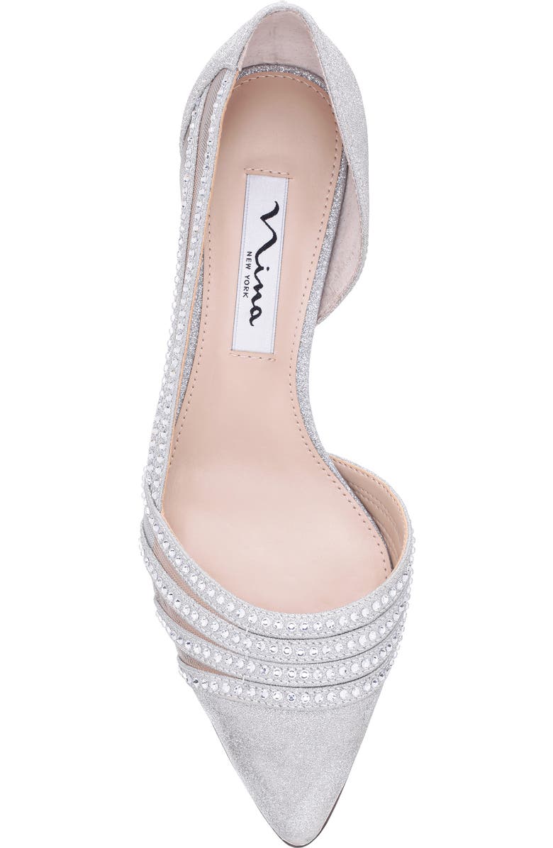 Nina Noreen Pointed Toe Half d'Orsay Pump, Alternate, color,