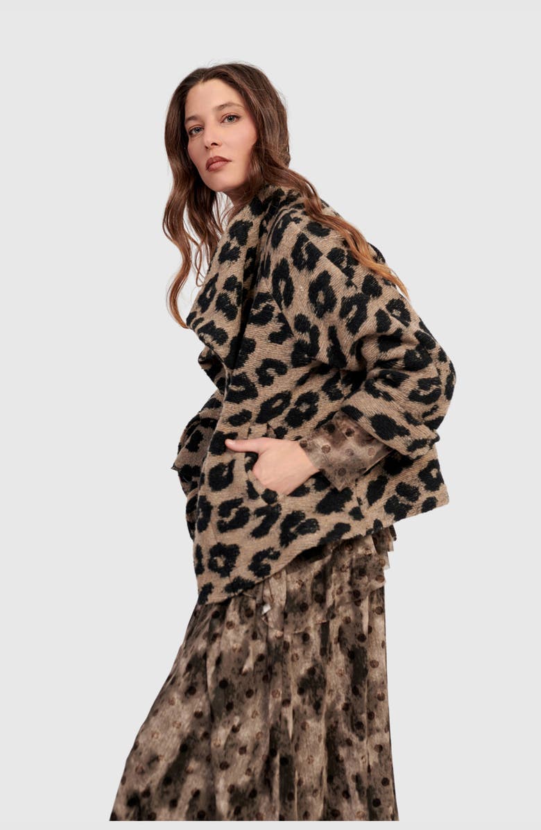Alembika Wildcard Cozy Jacket, Alternate, color, Leopard