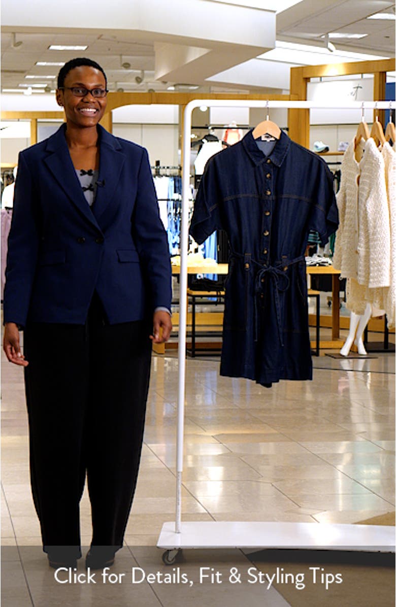 Mariselle Denim Romper, sales video thumbnail