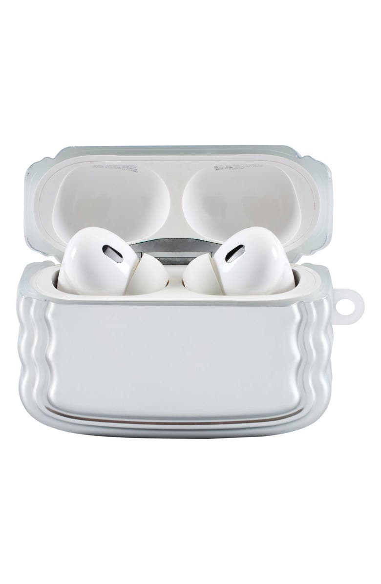Auramma Wavy Airpods Pro 2 Case, Alternate, color, Silver