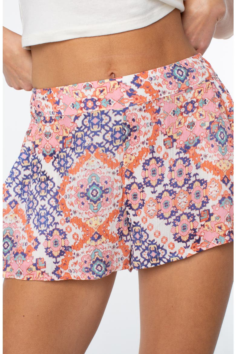 Midnight Avenue Print Shorts, Alternate, color, SPICE ROUT
