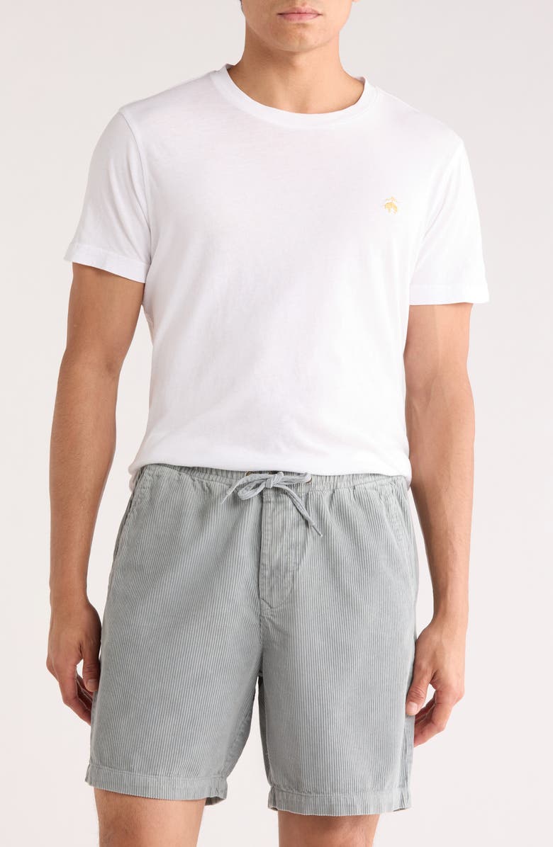 Barbour Washed Corduroy Relaxed Shorts, Main, color, Lead