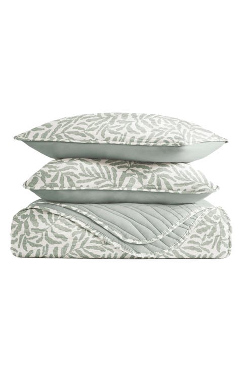 Pattern Reversible Quilt & Sham Set