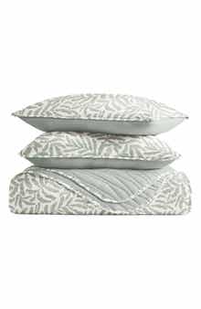 HOMESPUN Pattern Reversible Quilt & Sham Set