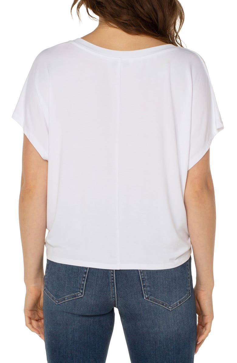 Liverpool Los Angeles Twist Front T-Shirt, Alternate, color, 