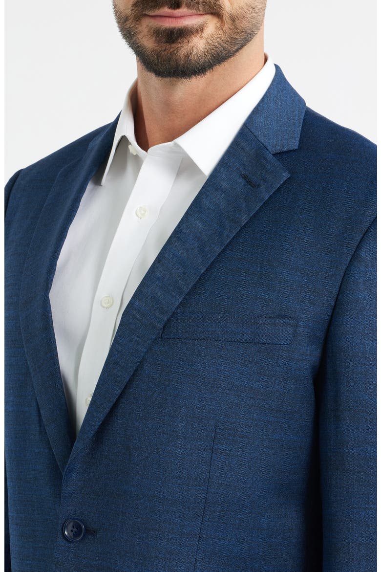 Modern Fit Medium Blue Méange Wool Suit, Alternate, color, NAVY