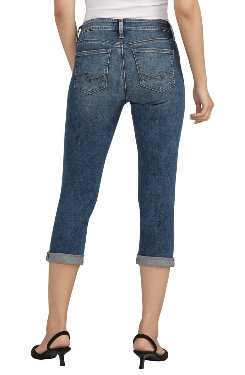 Silver Jeans Co. Suki Capri Jeans, Alternate, color, Indigo