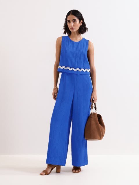 Aubrey Sleeveless Wide Leg Jumpsuit