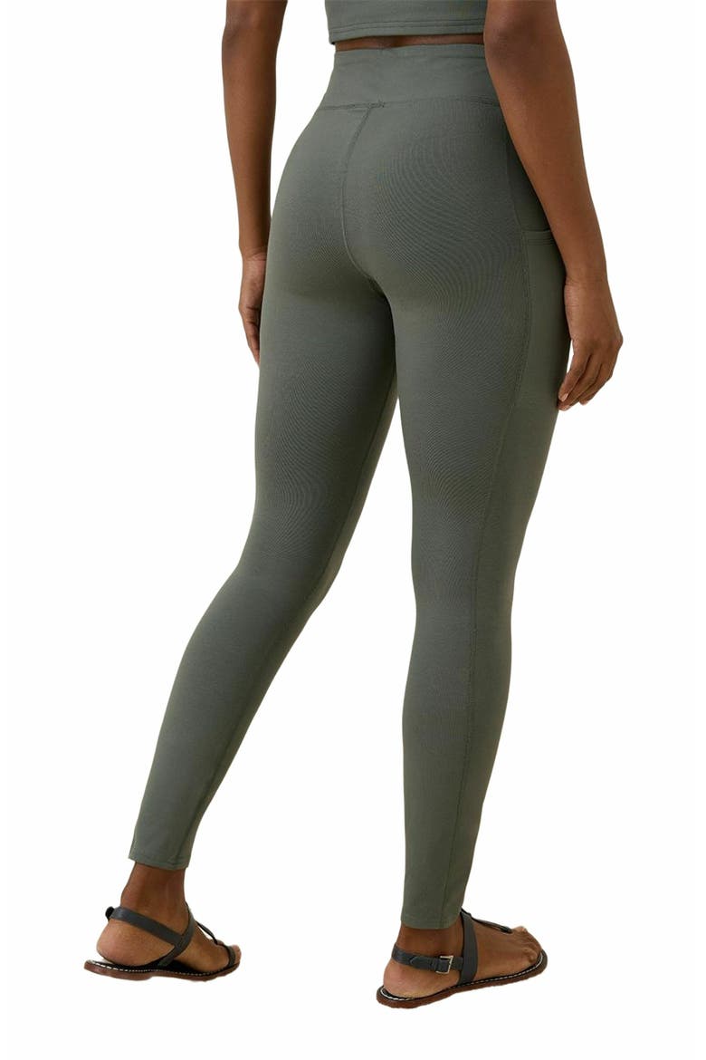 On the Go-To Pocket Legging Made With Organic Cotton, Alternate, color, Castor Grey