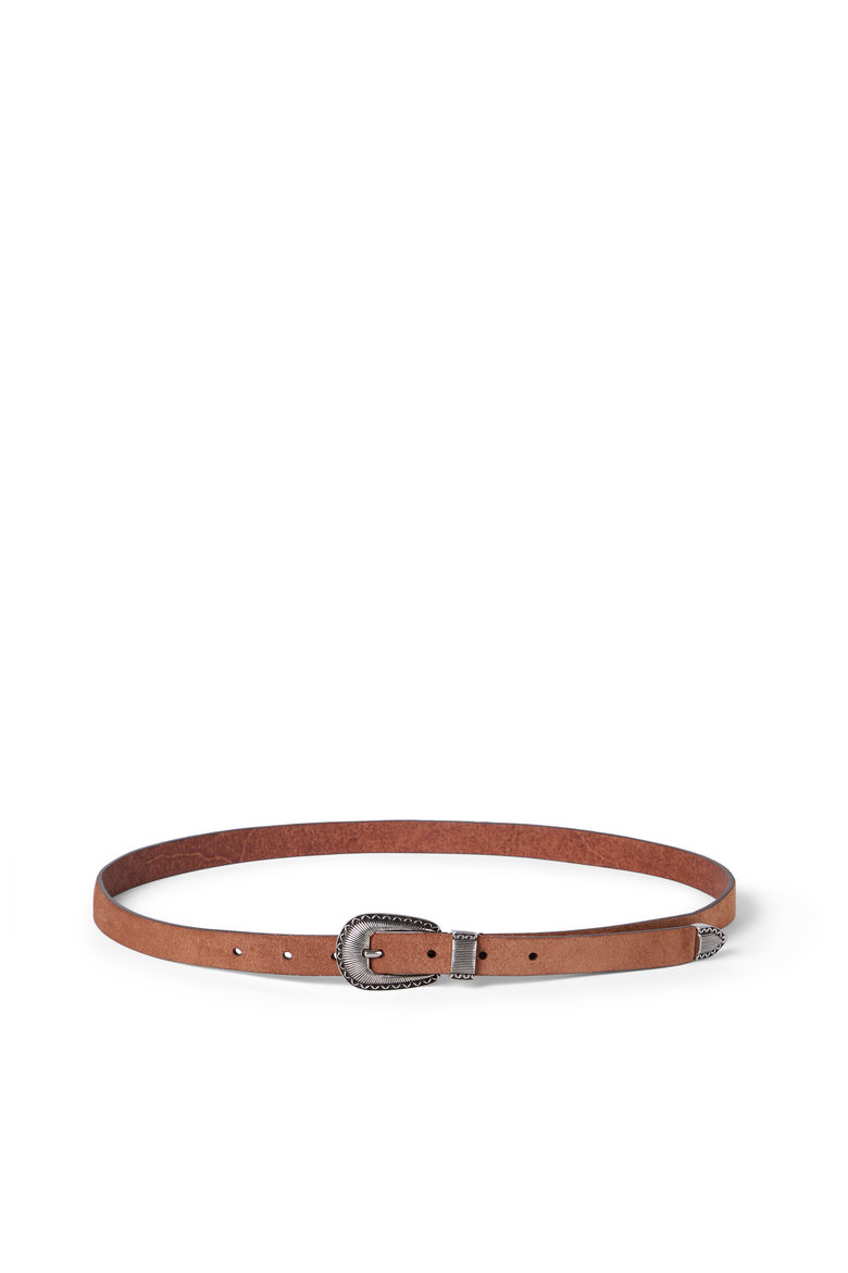 Reversed leather belt with tip, Main, color, Rust Brown
