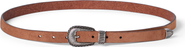 Brunello Cucinelli Reversed leather belt with tip