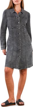 Wash Lab Denim I Love Denim Long Sleeve Dress