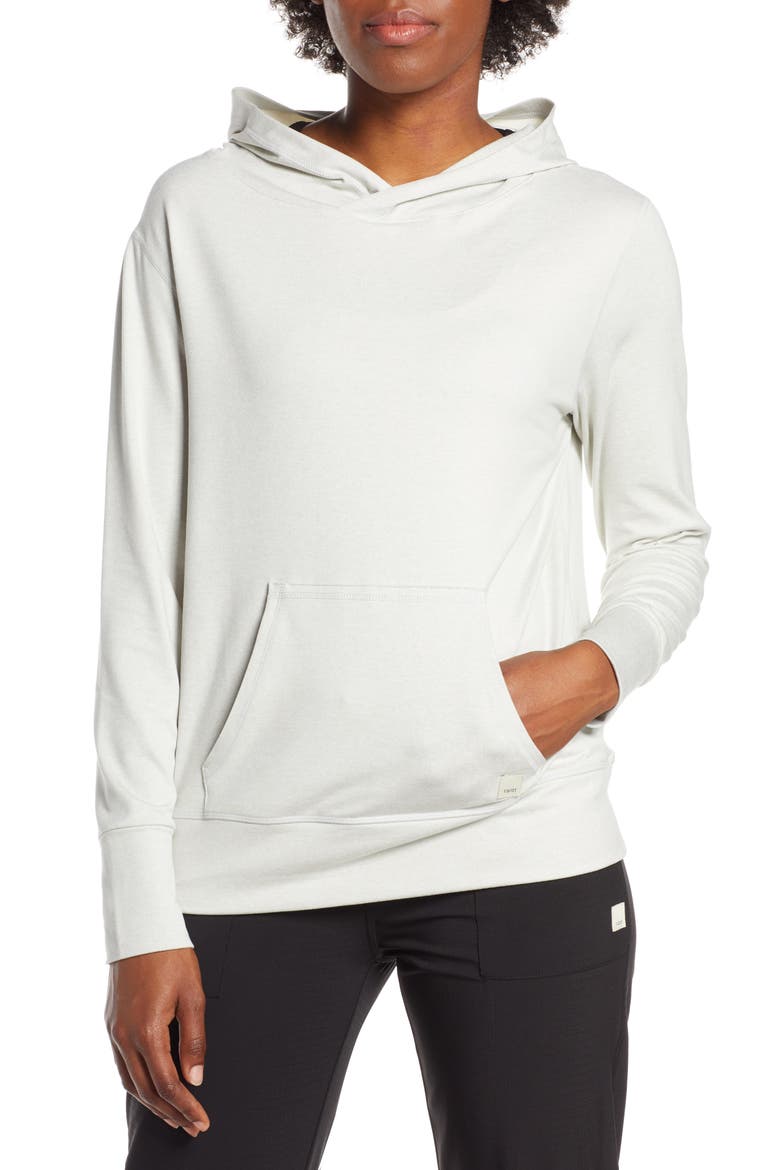 Halo Performance Hooded Pullover Sweater, Main, color, DOVE GREY HEATHER