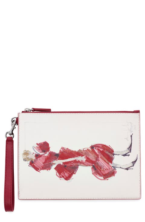 The Runway Illustration Wristlet