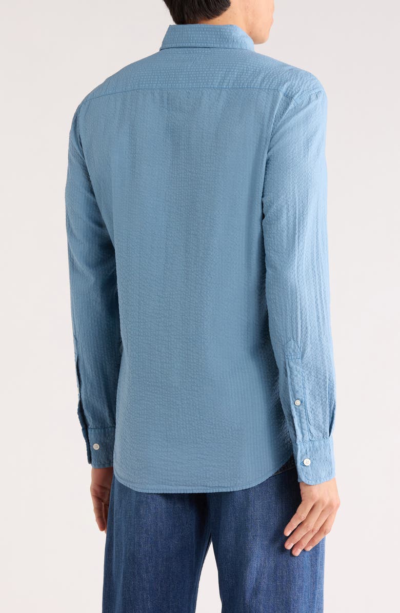 Bonobos Everyday Button Down Cotton Shirt, Alternate, color, Light Blue Seersucker