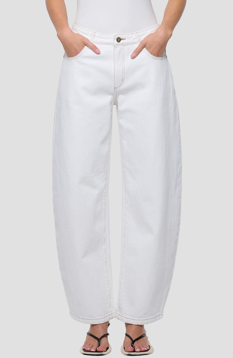 ABRAND Barrel Leg Jeans, Main, color, Porcelian