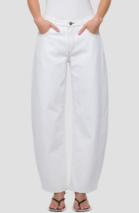 Barrel Leg Jeans (Porcelain)