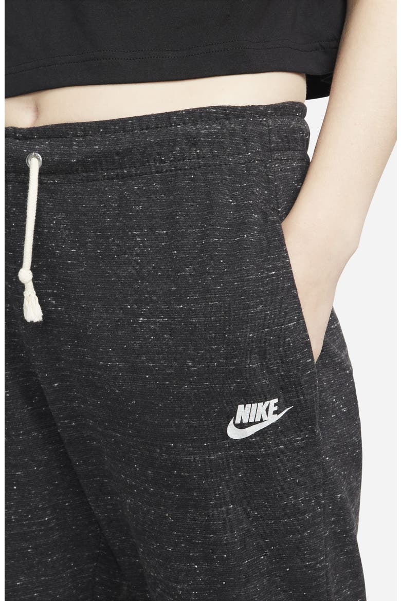 Sportswear Gym Organic Cotton Blend Joggers, Alternate, color, BLACK/ WHITE