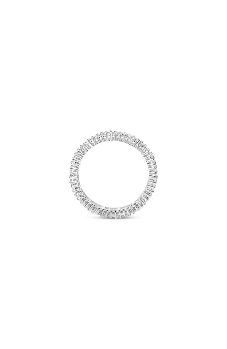 Haus of Brilliance 10K White Gold 1.0 Cttw Princess Cut Diamond Double Row Eternity Band Ring, Alternate, color, 