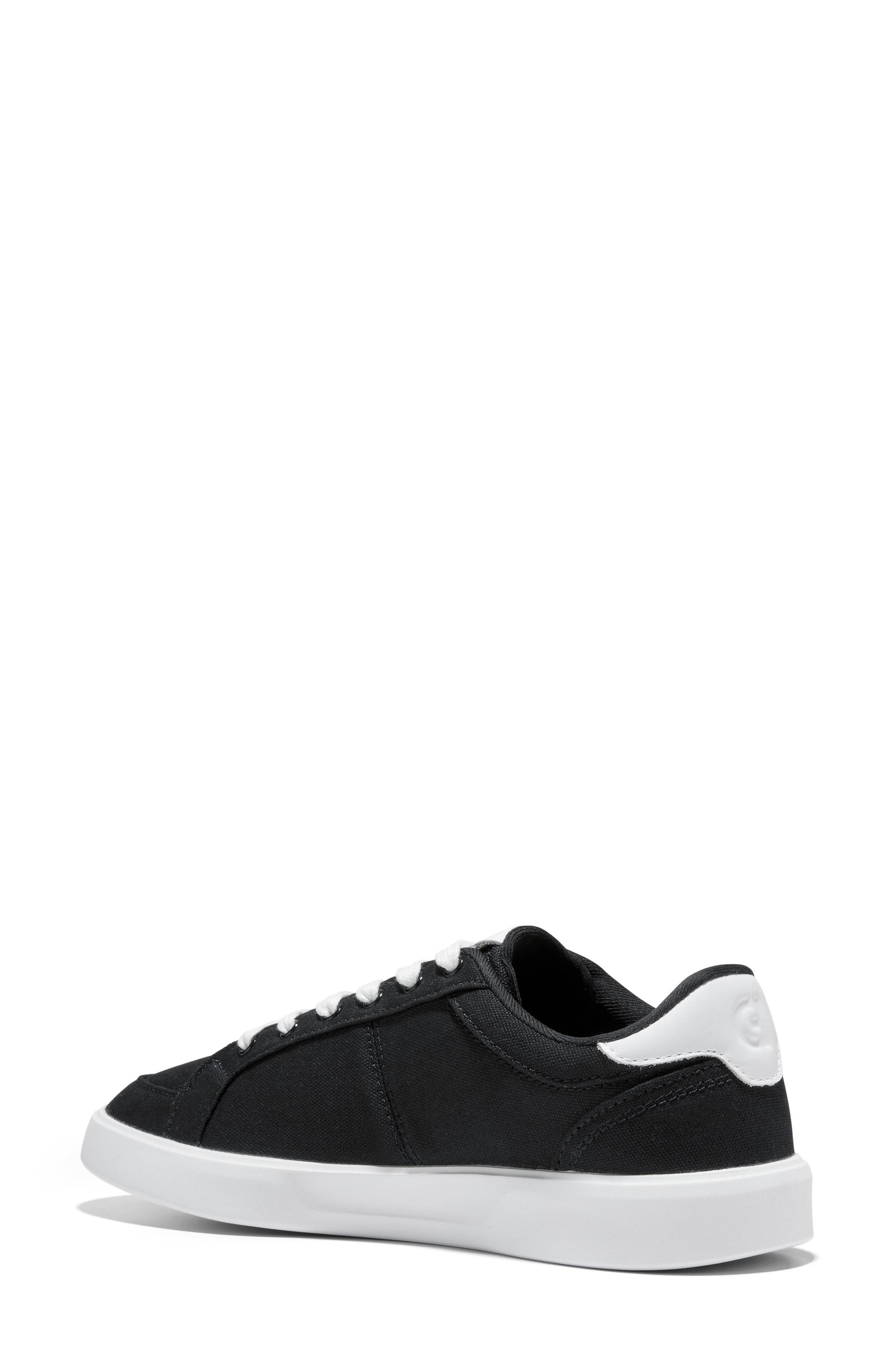 Cole Haan <p>Grand Crosscourt Drift Sneaker (Women)</p>, Alternate, color, Black Canvas/ White Leather