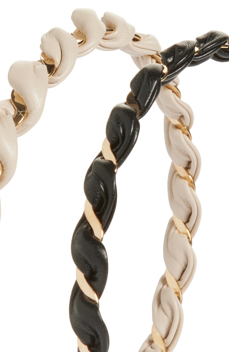 Tasha 2-Pack Twisted Headbands, Alternate, color, Black Taupe