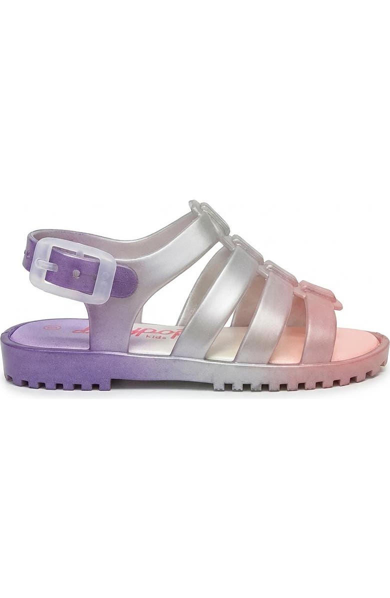 JELLYPOP Kids' Baleno Clear Glitter Sandal, Alternate, color, Pink Multi