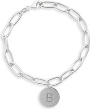 MESHMERISE Initial Disc Charm Bracelet
