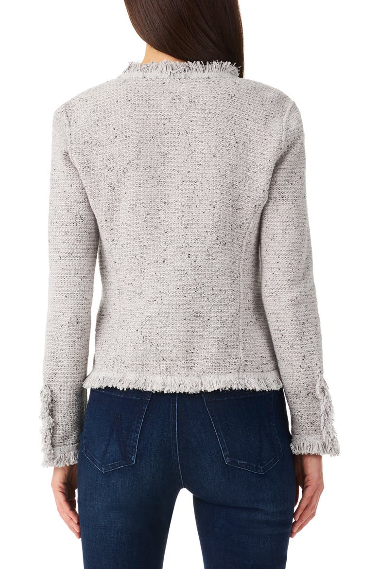 Fringe Mix Knit Jacket, Alternate, color, SUGAR COOKIE
