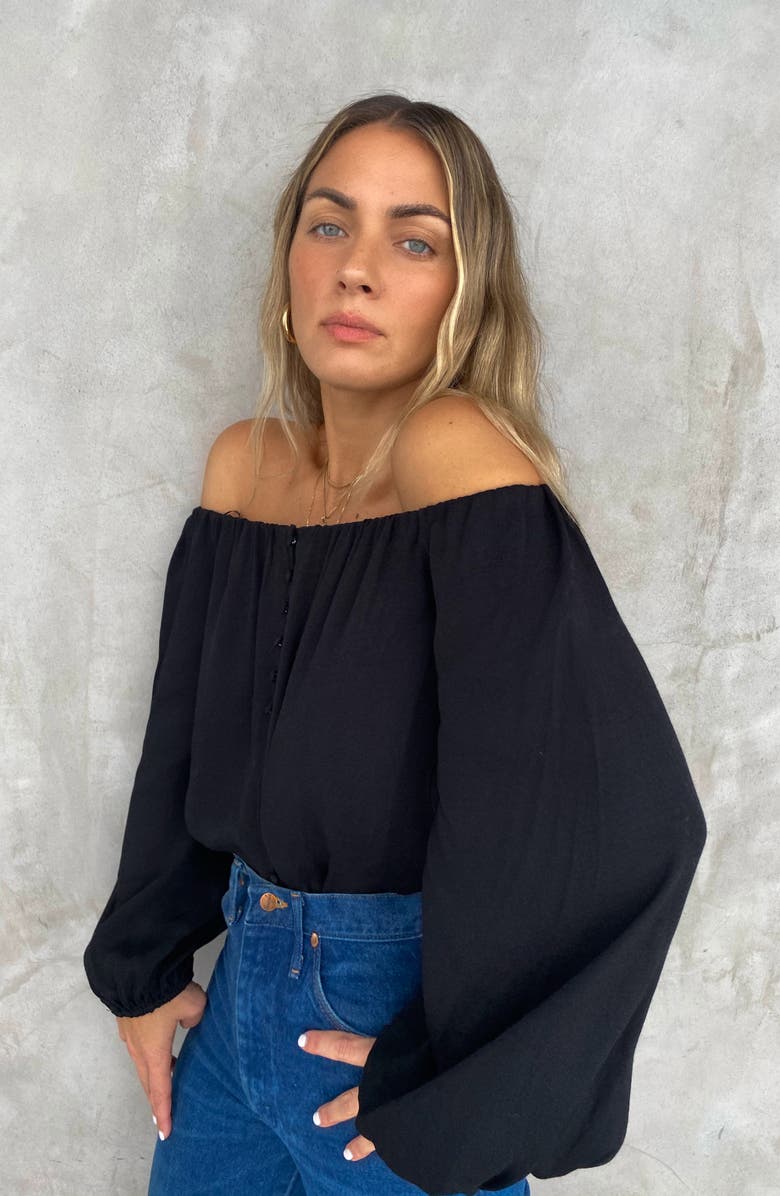 AFRM Nessa Off the Shoulder Bodysuit, Alternate, color, 