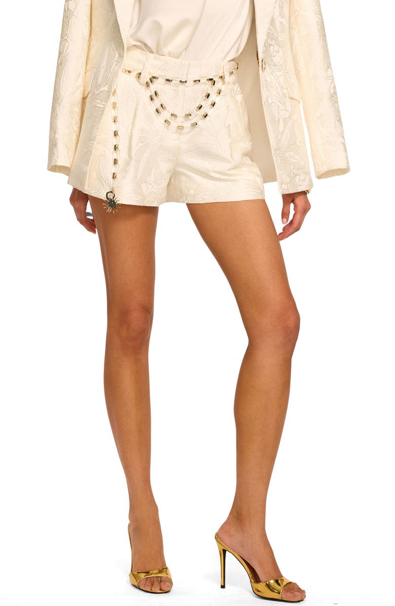 Ramy Brook Autumn Jacquard Shorts, Main, color, Ivory Jacquard