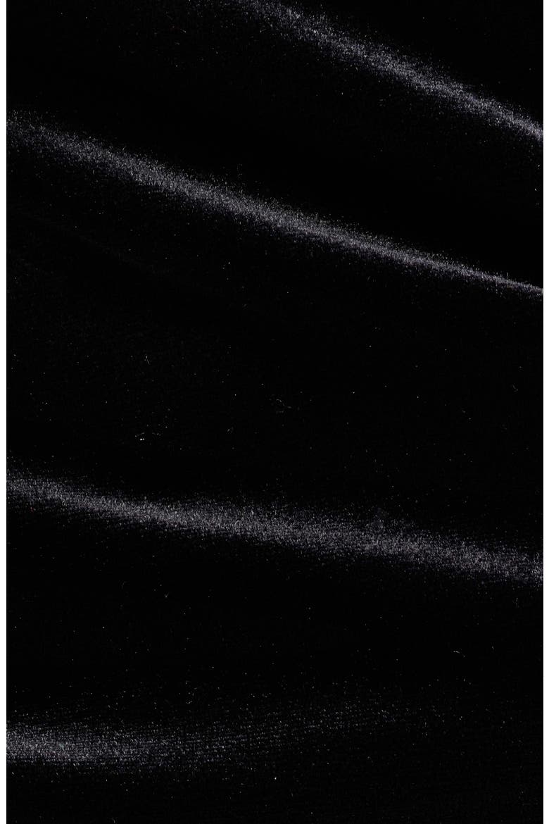 Faux Wrap Velvet Top, Alternate, color, ANNE BLACK
