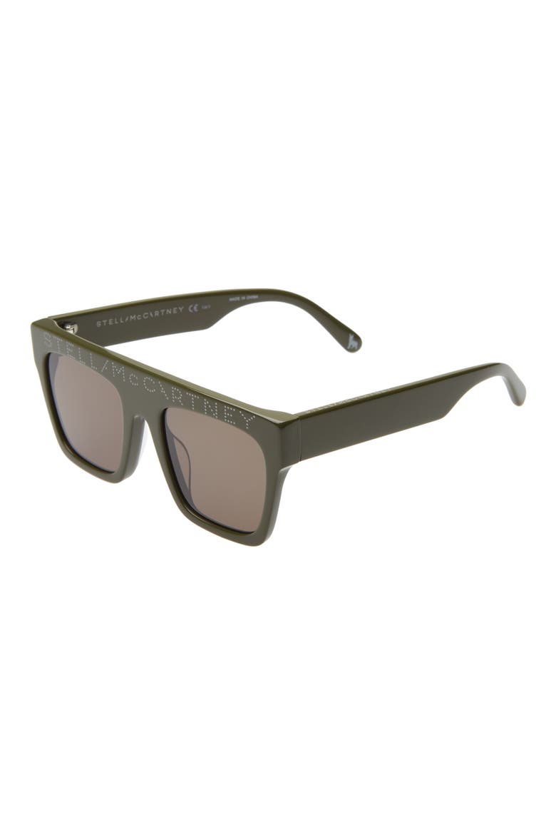 45mm Square Sunglasses, Main, color, GREEN