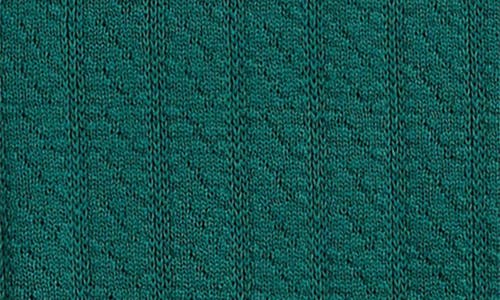 Wax London Tellaro Textured Wide Stripe Short Sleeve Cardigan In Green