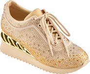 LADY COUTURE Glitz Fashion Athletic Sneaker On A Spring Look Wedge