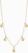 Oradina 14K Yellow Gold New Beginnings Station Choker